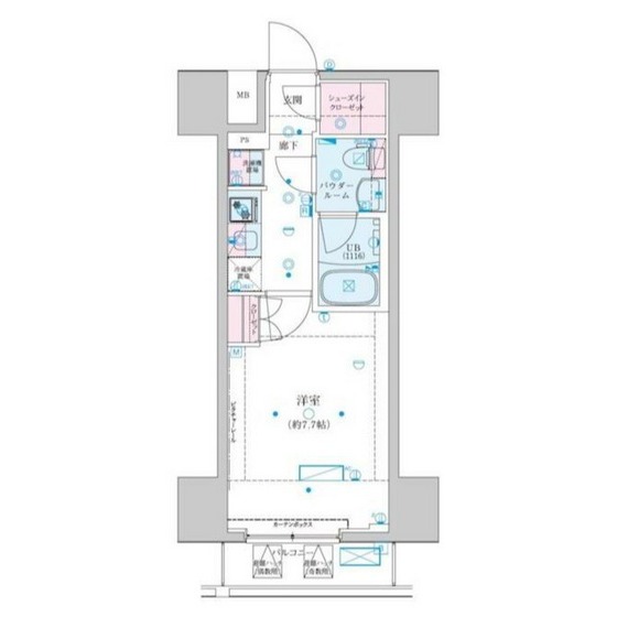 ＧＥＮＯＶＩＡ川崎ＶＩＩの間取り