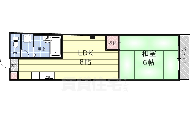 【大津市長等のマンションの間取り】