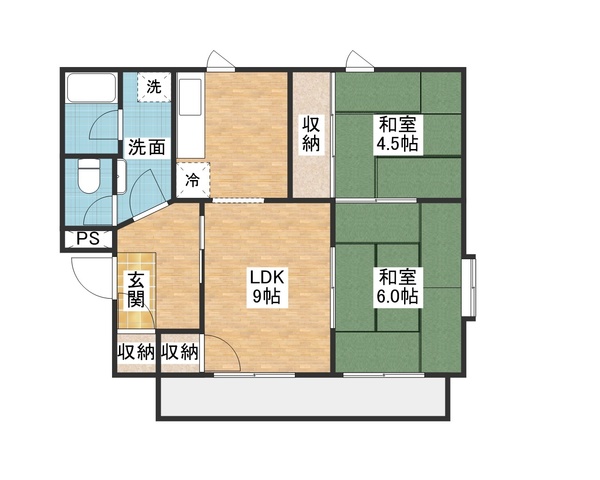 【野洲市西河原のマンションの間取り】