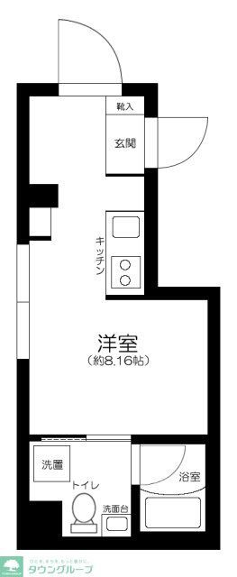 【目黒区下目黒のマンションの間取り】