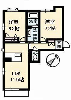 ヤマトハイムIIIの間取り