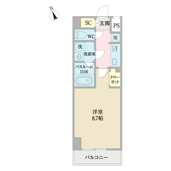 コントレイルりんくう常滑の間取り