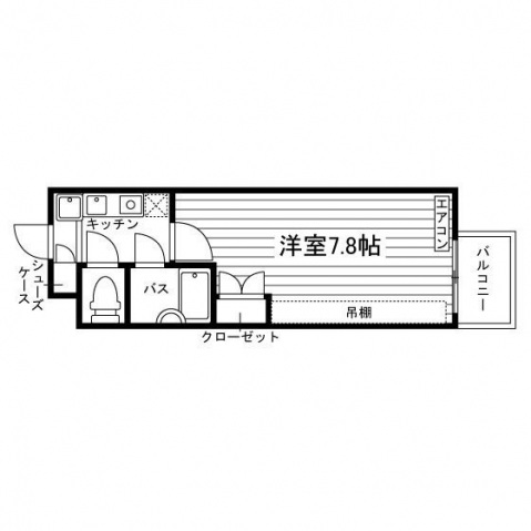 アンジュール嵯峨の間取り