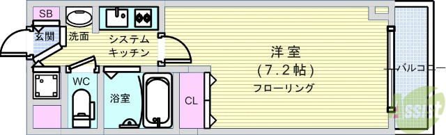 プレサンス本町プライムの間取り