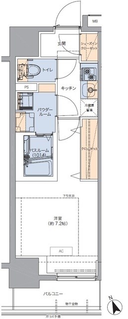 トラディティオ門前仲町の間取り