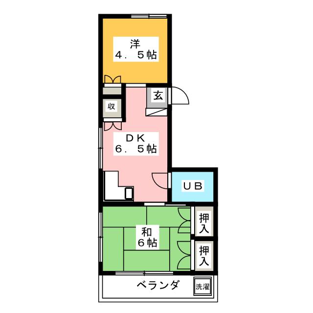 シャトーカネヨ江原の間取り