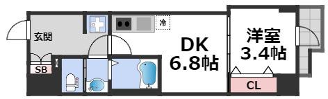 Dimora靭公園の間取り