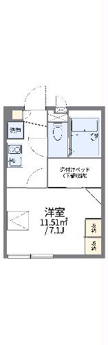 レオパレスＩＷＡＩの間取り