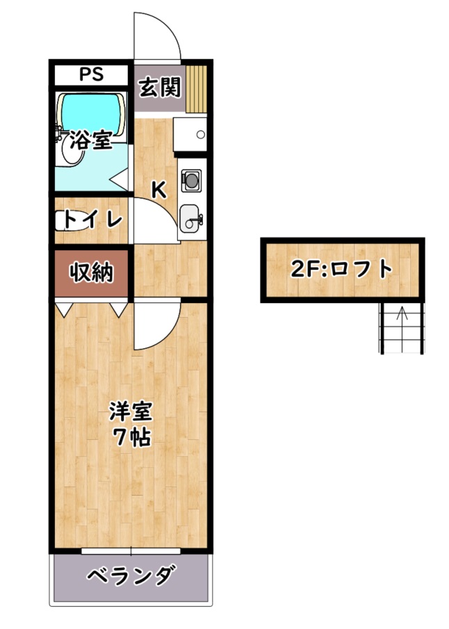 Excelハイツ五番館の間取り