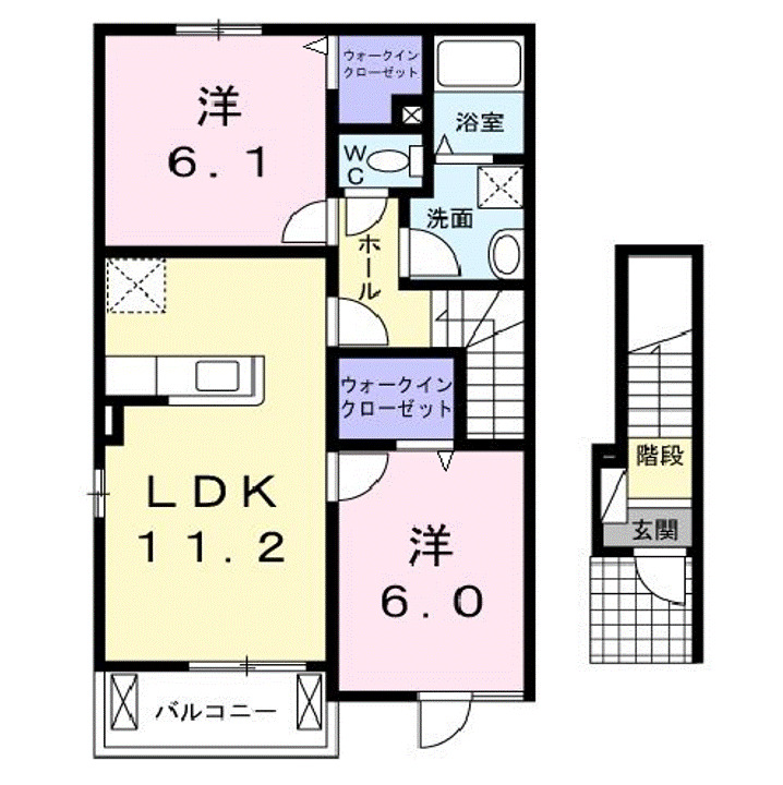 ブランシュ　プロスペレＣの間取り