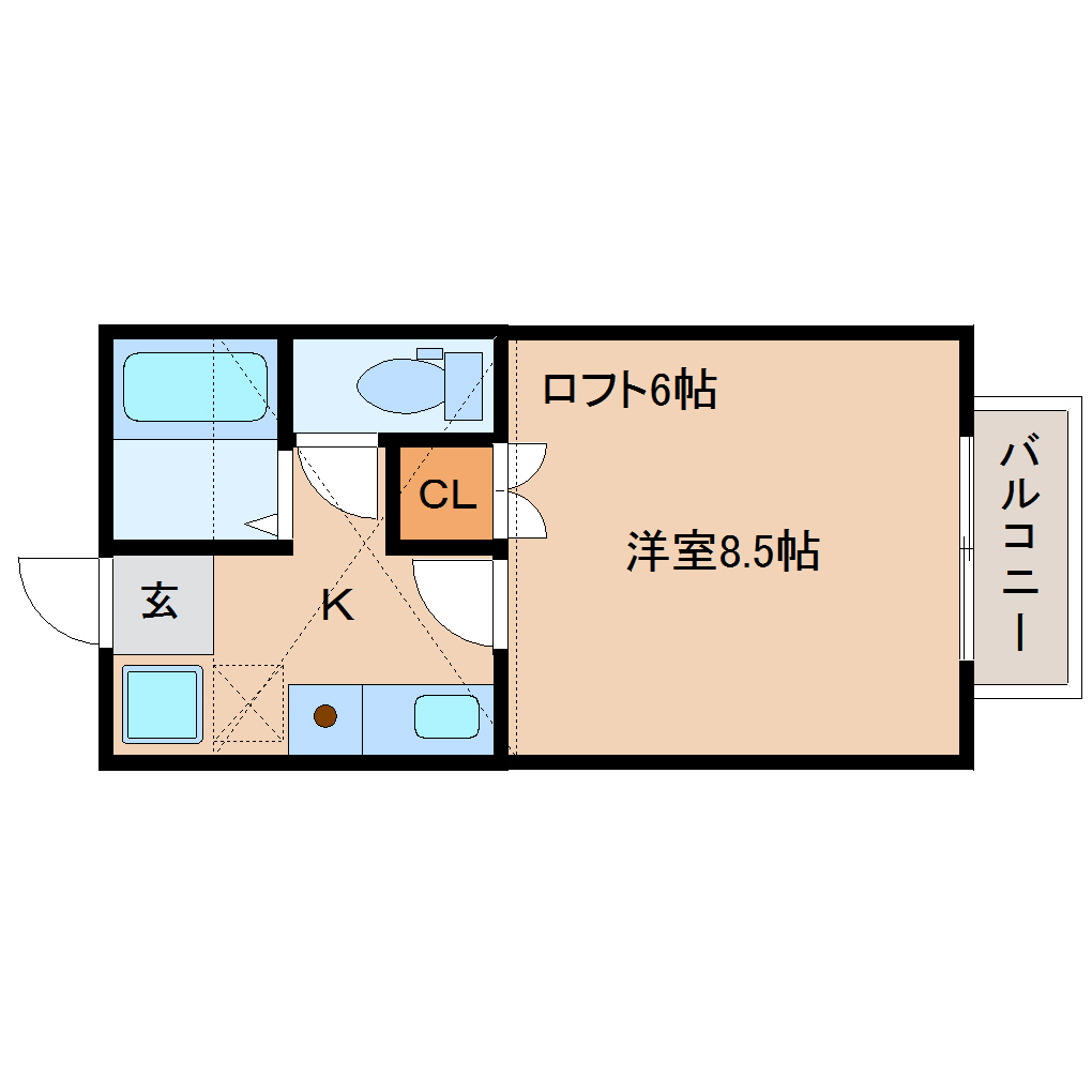 アスコット清水沼の間取り