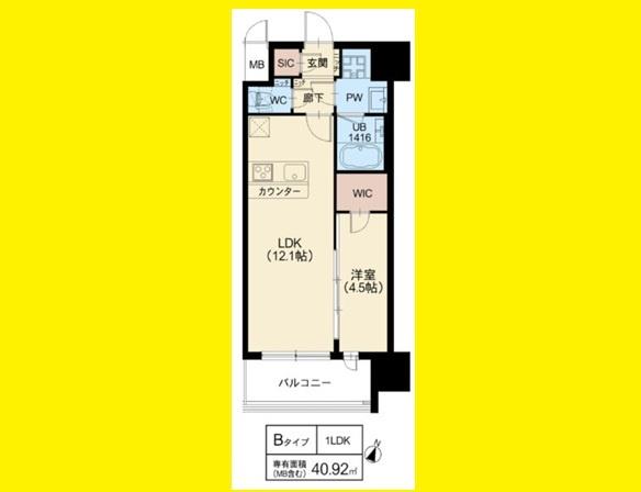 スプランディッド新大阪VIIの間取り