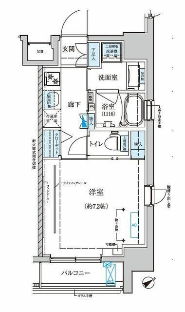 ベルシード門前仲町の間取り