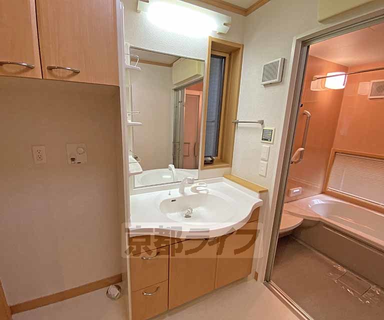 洗面設備　独立シャワー洗面台です。