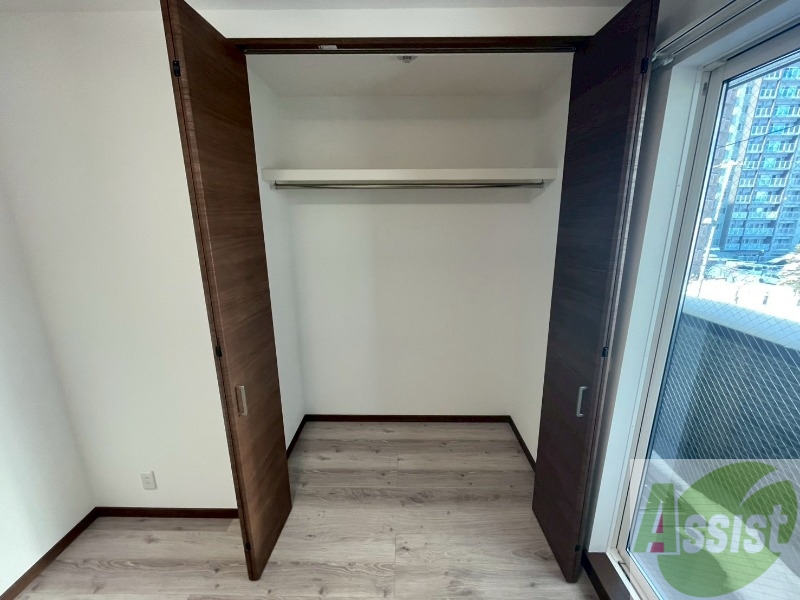 収納　洋室にはクローゼットがあるのですっきり片付きそうです。