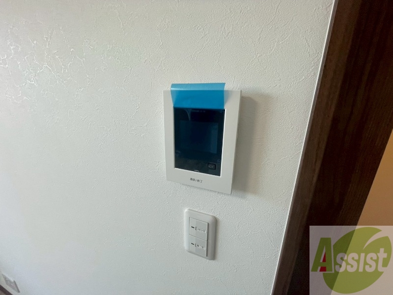 セキュリティ　モニタ付インターホンでセキュリティ面も安心です。