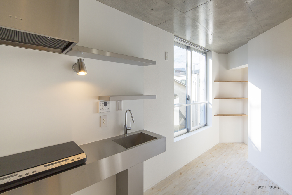 キッチン　竣工時の写真です。