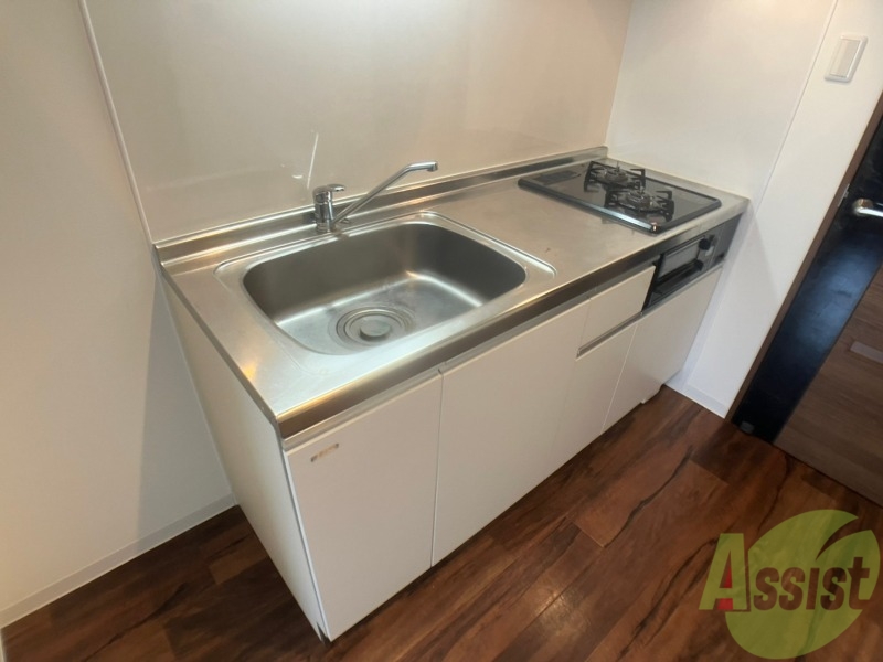 キッチン　清潔感がありお洒落なキッチンになっていました！