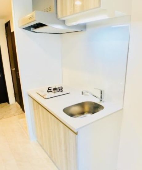 キッチン　コンパクトなキッチンで掃除もラクラク