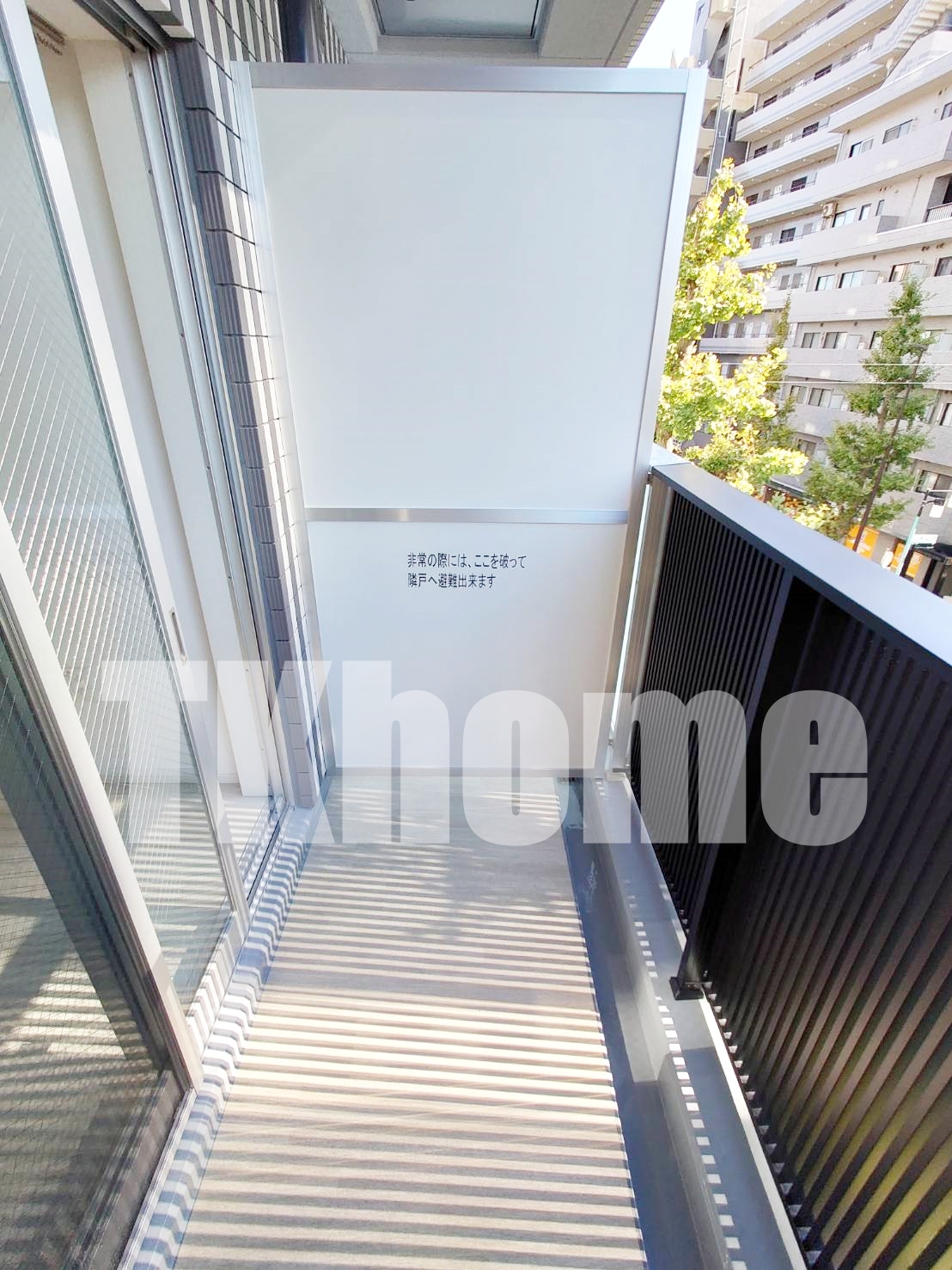 バルコニー　南向き