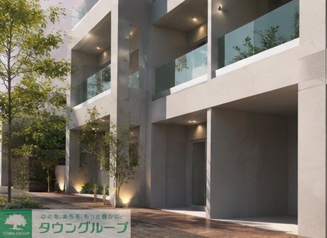 エントランス　※建築中のためイメージパース参考