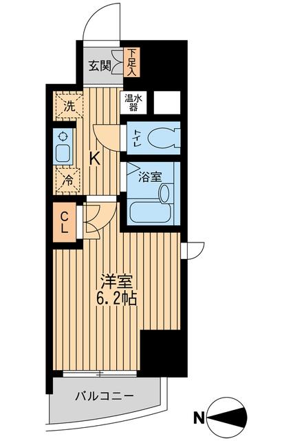 都営新宿線 西大島駅 徒歩2分 19階建 築19年の間取り写真