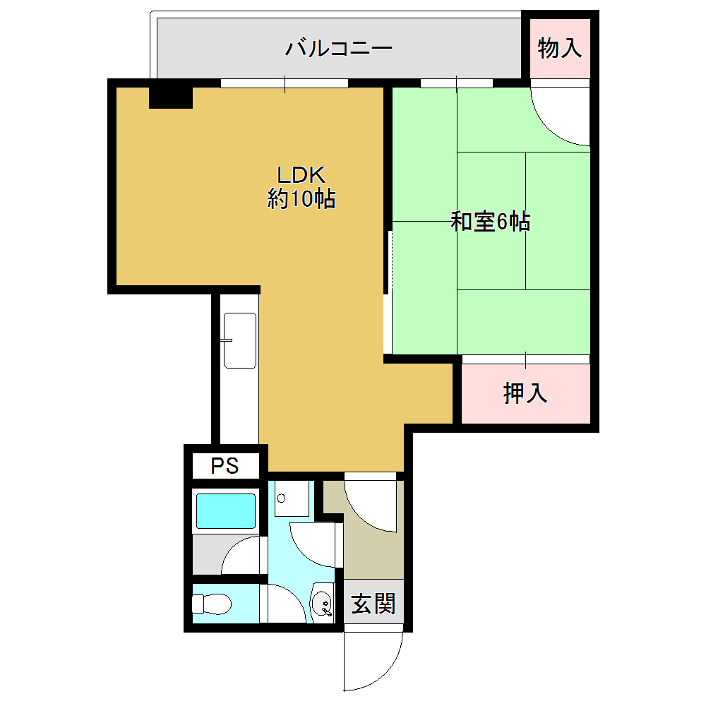 共栄マンションの間取り写真
