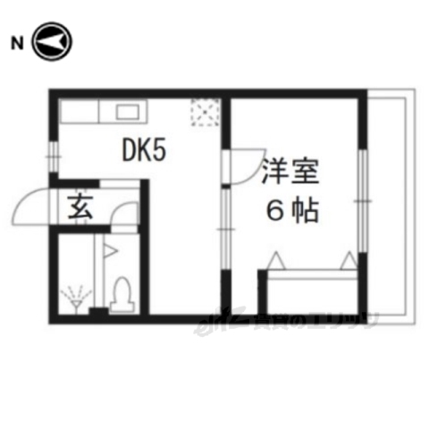 京都市伏見区桃山町本多上野のマンションの間取り