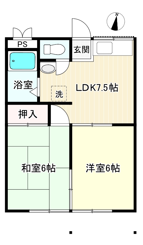 コーポ前田の間取り