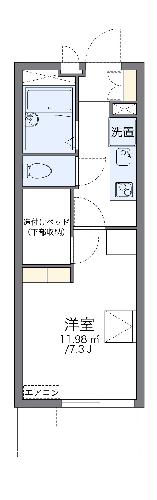 レオパレスサンセリテの間取り