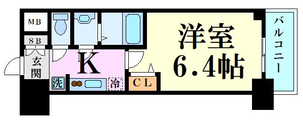 プレサンス新大阪イオリアの間取り