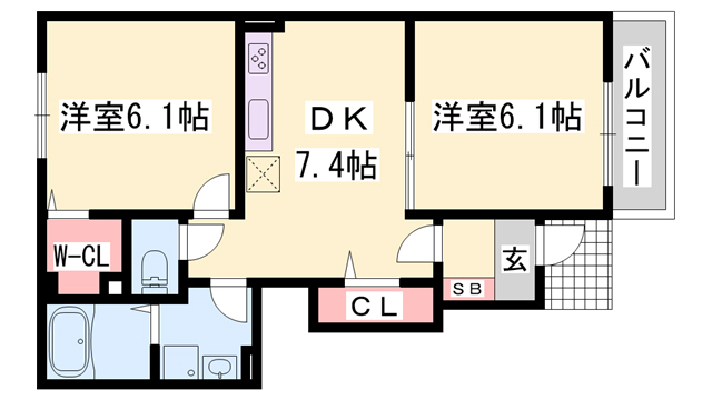 エクセレント大野の間取り