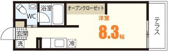 広島県広島市安佐南区山本１（アパート）の賃貸物件の間取り