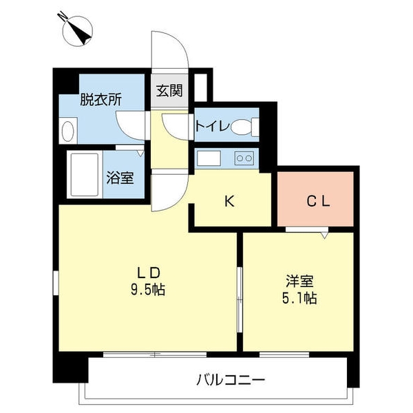 レジュイール東中通の間取り