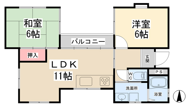 NAGAI　HEIGHTSの間取り