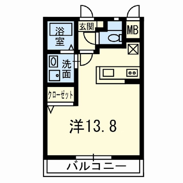 スライブ六番館　B棟の間取り