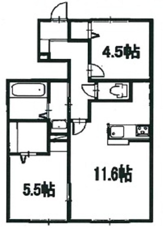 エグレッタコートＢの間取り