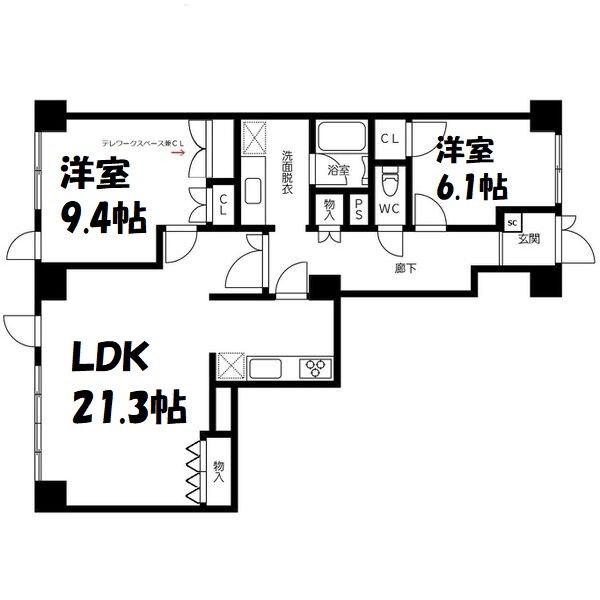 池下タワーズの間取り