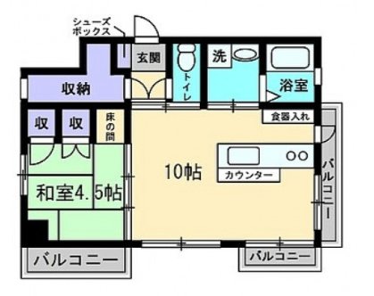 キャッスル大手町の間取り