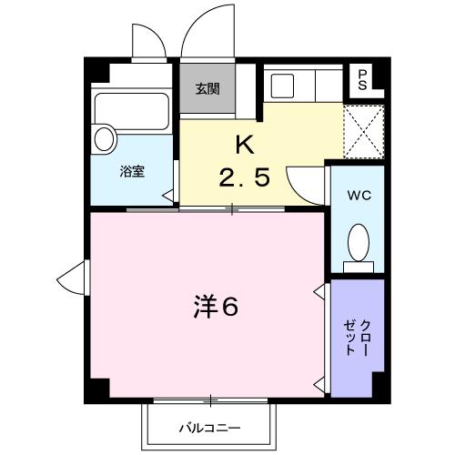 スパシオ川原Iの間取り