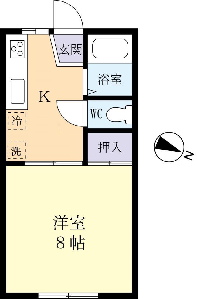 赤塚塩澤コーポの間取り