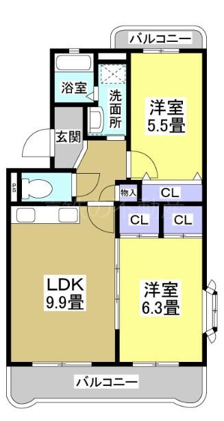 アンシャンテの間取り