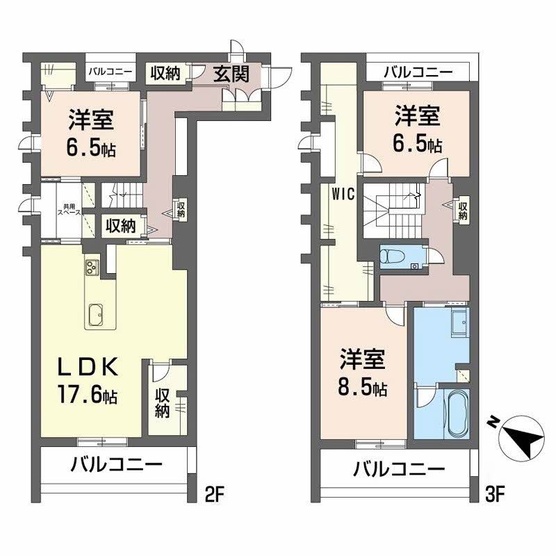 ベレオ西新町の間取り