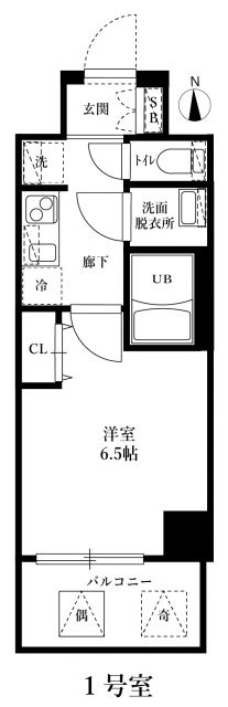 吹田市豊津町のマンションの間取り