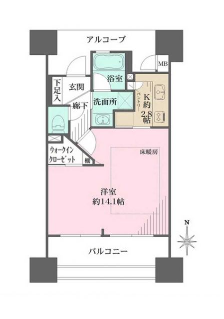 BELISTA北梅田（ベリスタキタウメダ）の間取り