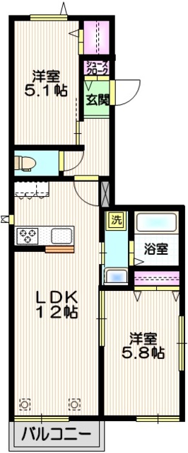 シャルドーネの間取り