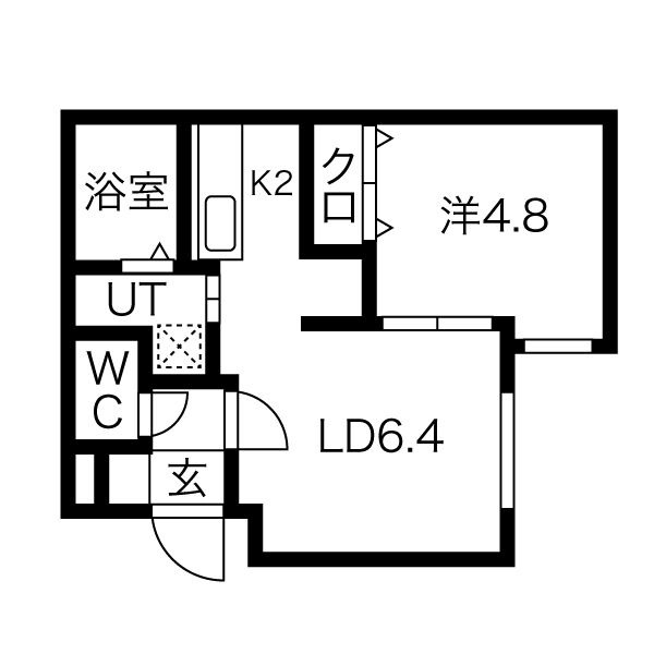 サクラブール澄川の間取り