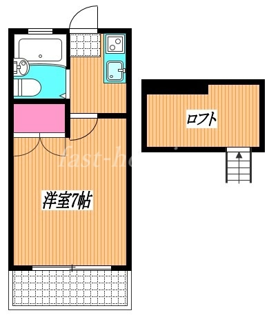 小金井市貫井南町のアパートの間取り