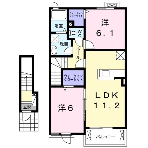 ラフレシールIIIＢの間取り