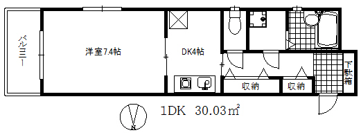 プレサンス新神戸の間取り